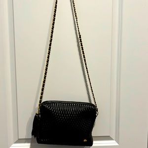 Bally bag from Switzerland! Vintage black pebbled leather